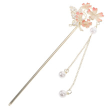 Japanese Flower Tassel Hair Pin Stick Set
