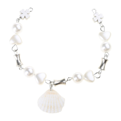 Shell Pearl Four-Leaf Clover Bracelet for Women Adjustable