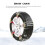 Snow Chains Unbranded 3-Chain Design 42x12 cm Silver 6
