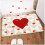 Valentinsdag badetæppe med hjertedesign, blødt absorberende 4
