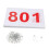 Running Bibs Athlete Numbers Reusable with Pins 100 Pieces 1