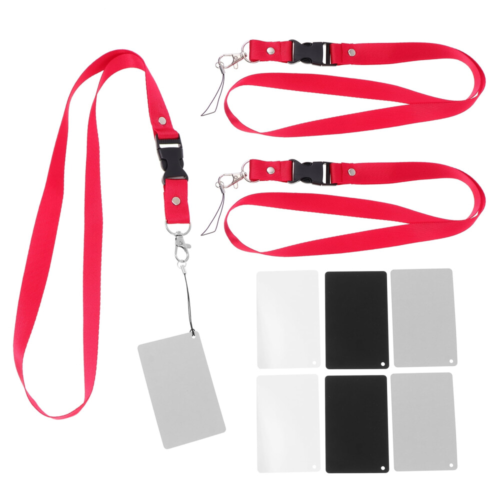 Exposure Photography Calibration Checker With Lanyard 18 Pcs White 908436845151