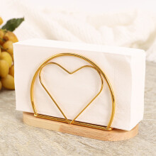 Metal Napkin Holder with Iron Leaves Design – Tissue Dispenser & Organizer for Dining Table, Coffee Shops, Hotels, Restaurants, Kitchen Decor