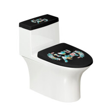 Mother's Day Elastic Edge Toilet Seat Lid Cover Set, Adjustable Dust-Proof Stretch Cover, 17x21 Inches