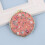 Makeup Mirror Compact Round Floral Satin 2.75 Inch 4