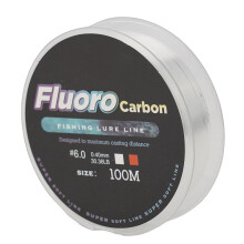 Fluorocarbon fishing line white 100m 0.40mm 30.36lb