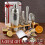 Cocktail-Shaker-Set Silber 12-teilig 25oz 7