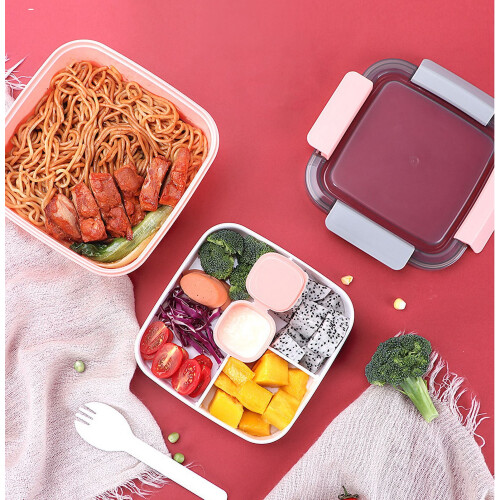 Boîte à lunch Bento pour salade avec conception étanche et 2