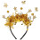 Women's Golden Tinsel Headbands Firework Design 4