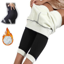 Lambskin Feel Winter Leggings, Fleece Leggings, Casual Warm Winter Pants Slim Leggings, Fleece Leggings for Women