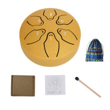Steel Tongue Drum Rain Chime Waterproof 6-Note