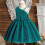 Robe de concours verte sans manches pour filles de 6 à 7 ans 4