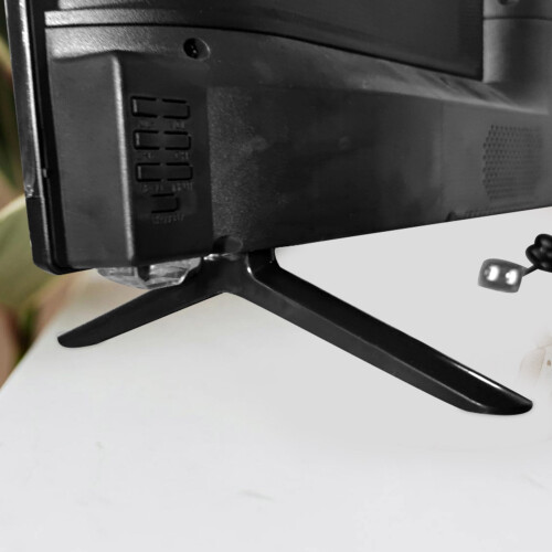 Black TV Stand Legs Replacement for TVs Monitors Projectors