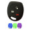 Custodia per chiave auto in silicone a 3 pulsanti, nera 4