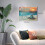 Sea Turtle Canvas Wall Art Ocean Theme 12x16in Framed 2