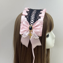 Animal Anime Ears Headband with Bells Hairband Headwear Headpiece Hair Hair Clips(Pink)