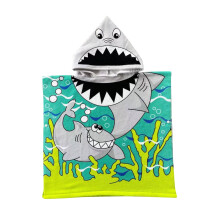 Kids Hooded Beach Towel Poncho Quick-Dry Soft Absorbent