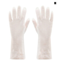 Translucent Rubber Dishwashing Gloves with Extra-Long Cuff,