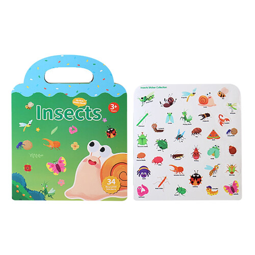 Reusable Sticker Book for Kids Educational Vinyl Stickers