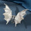 Halloween Hair Claw Clips Bat Skull Spider Black Silver 1