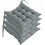 Gray Cotton Chair Cushions 40x40cm 4-Pack 1