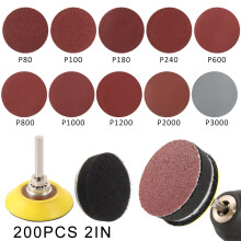 Anti-static Hook & Loop Sanding Discs 2 inch 200 pcs