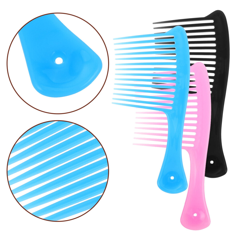 Wide Tooth Comb Set Hair Care 3-Piece
