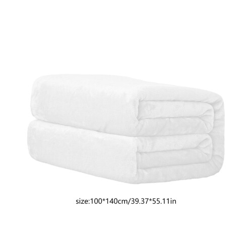 Κουβέρτα από φανέλα fleece, απαλή, χωρίς ρυτίδες, 50x60 ίντσες 2
