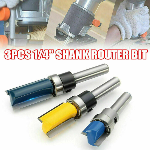 Durable Shank Cutting Router Bit Trim Woodwork Accessories Cutter Flush