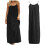 Women's Black Sleeveless Backless Summer Dress 1