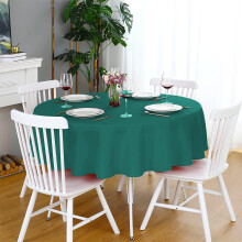Round Tablecloth 80 Inch Army Green Heavy Duty Washable