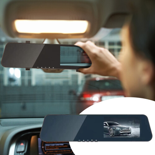 Smart Mirror Dash Cam HD1080P 12 inch with Backup Camera
