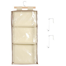 3-Compartment Hanging Yarn Organizer – Over-the-Door, Clear, Large Capacity, Compatible with Knitting Supplies