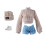 Fashion doll wool coat DIY accessories set 1