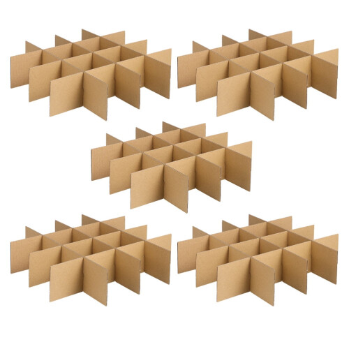 BESTONZON Moving Boxes for Medium Glass Items with Grid