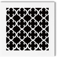 Acrylic Air Vent Cover, Four-Leaf Clover Pattern, White, 7.87"x7.87", for Wall & Ceiling – Compatible with Standard Vents