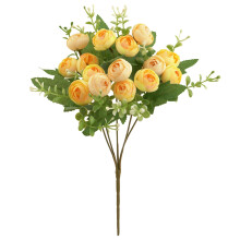 Tea Bud Flower Oriental Style Peony Flower Arrangement Realistic Home Decoration Suitable For Living Room Table And Wedding Decoration