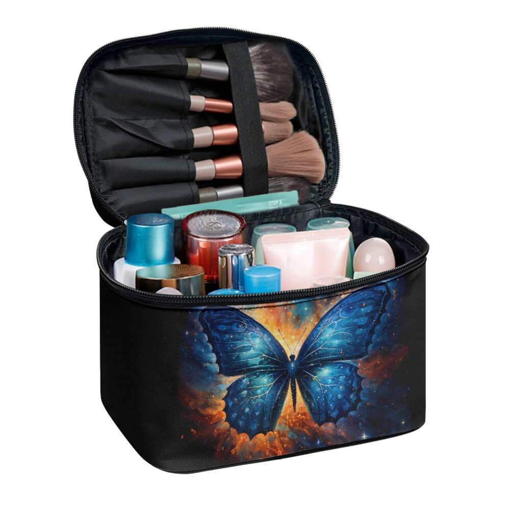 Butterfly Cosmetic Bag Polyester Travel Toiletry Bag