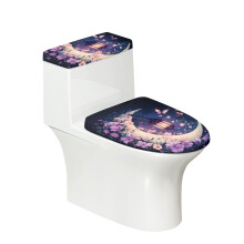 Durable - Fits All Toilet Shapes, Adjustable Toilet Protector Cover for Bathroom Home, Soft