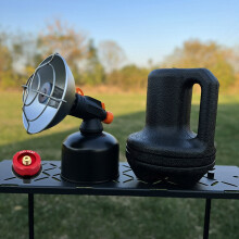 2026 Mini Portable 2-in-1 Propane/Butane Heater for Outdoor, Camping, Patio, Garage, Ice Fishing — Safe Winter Heat Source