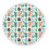 AuroraX Round Boho Beach Blanket 60x60 Inch 1