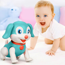 7-inch Interactive Puppy Toy with Music and Lights for Kids