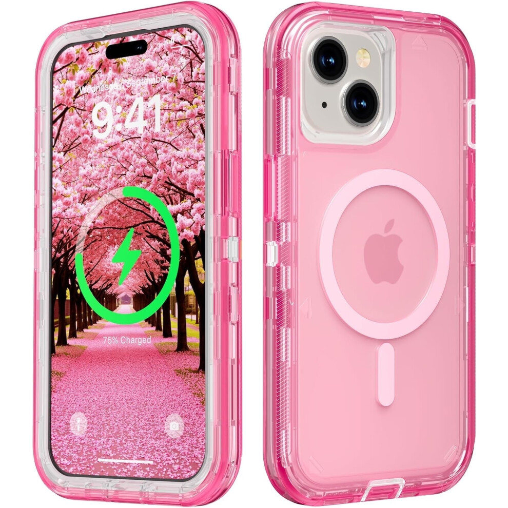 Iphone 14 Plus Magsafe Case Transparent Triple-Layer 908436838535