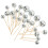 Masteelf disco taartdecoraties, balprikkers, 24 stuks 3