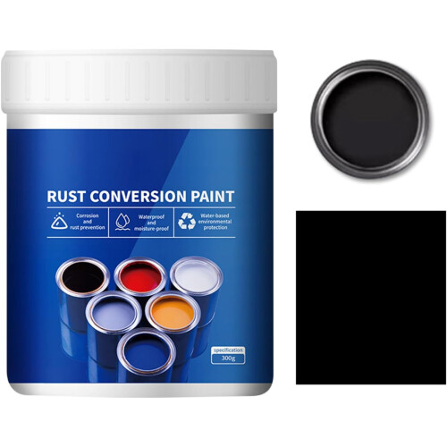 Rust Converter Paint Black Water-Based for Metal