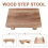 Wooden Step Stool with Non-Slip Surface 400 lb Capacity 8