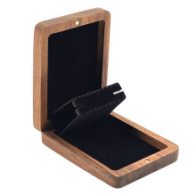 Wood Texture Jewelry Case for Earrings Portable Travel