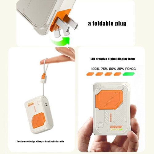 Magnetic Power Bank 10000mAh with Foldable Plug Detachable 1