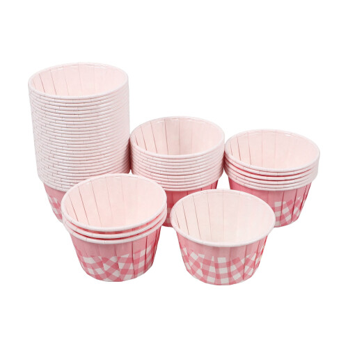 Cupcake Liners Grease-proof Paper 50 Pcs Pink