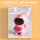 Pink Astronaut Hovering Helicopter Toy with LED and 2